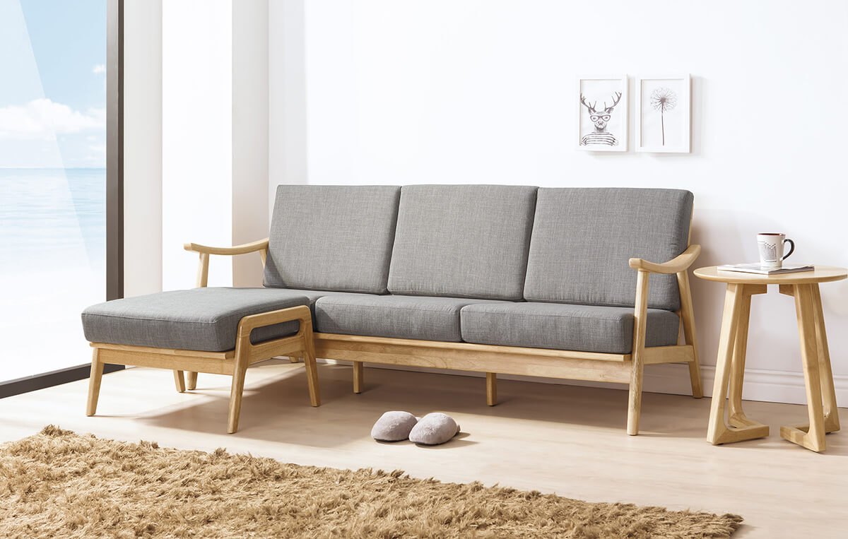 台北紐約家具-高品質客廳家具--高級沙發0011--原木休閒椅-北歐風原木沙發